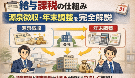 【完全解説】給与課税の仕組み。源泉徴収と年末調整、会社と社員のメリット・デメリット