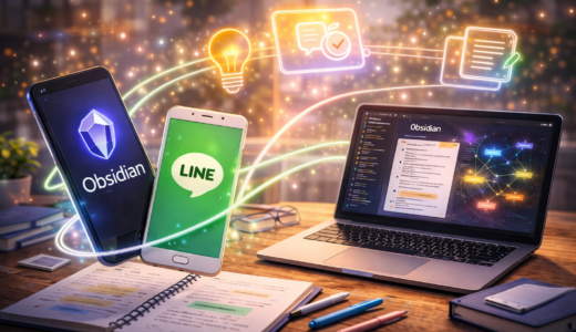 【神連携】ObsidianとLINEで思考を自動集約！3分で終わる爆速メモ術